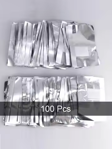 100pcs Aluminium Foil Gel Nail Polish Remover Wraps Acetone Nail Art Accessories Soak Off Removal Cl