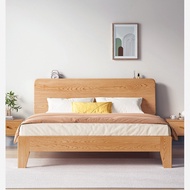 【SG Sellers】Solid Wooden Bed Frame Bed Frame With Mattress Single/Queen/King Bed Frame Storage Bed Frame