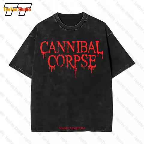 Cannibal Corpse Logo Vintage Oversized T-Shirt IGH1