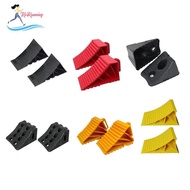 [Whweight] 2Pcs Heavy Duty Wheel Chocks Tire Stopper Easy to Use Repair Parts Car Accessories Universal Rubber Wheel Chocks for Car