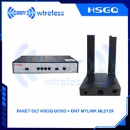 PAKET ONT MYLINK ML212X ONU With OLT GPON HSGQ G01ID (Include SFP)