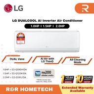 [TnG RM200] LG 1.0HP 1.5HP DUALCOOL AI Inverter Aircond S3-Q090A1DA/S3-Q120A1DA