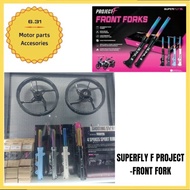 SUPERFLY PROJECT F FRONT FORK SUSPENSION FRONT FROK DEPAN Y15ZR V1 V2 LC135 4S V1 V2 V3 V5 V6 V7 SUP
