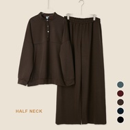 YOUMILIER UNISEX SNAP COLLAR OVERSIZED LOUNGE SET