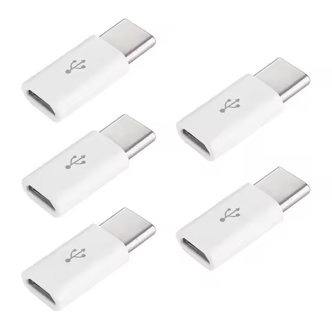 5pcs Mini Type C Adapter Micro USB Female To Type C Male Adapter Phone Micro To USB-C Type-C USB 3.1
