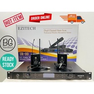 ezitech ur99 uhf dual wireless clip mic clear stock offer