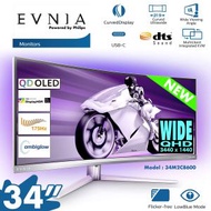 34" Evnia QD OLED 34M2C8600 175Hz 曲面電競顯示器 21:9 2K WQHD 3440 x 1440 1ms (MPRT) HDR 400