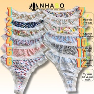QL76 cotton underwear with 12-color pattern and sexy classic lace from the So House