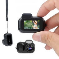 Tiny Pixel Keychain Camera - VHS Vintage Photos & Videos with Built-In Screen, Nostalgic Photography
