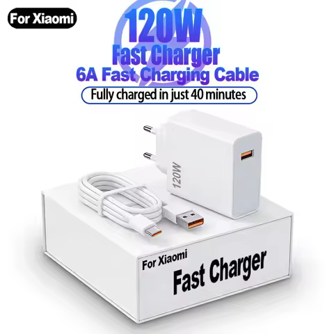 120W Fast Charger For Xiaomi 17 15 14 13 Pro Max Ultra Poco X8 X7 F8 F7 Pro Ultra Redmi Note 15 14 P