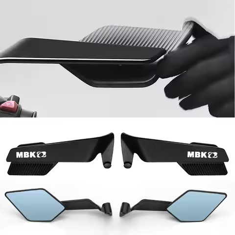 Large Mirror Surface Wings Mirror Motorcycle Rearview Mirror For MBK Booster 50CC Spirit Nitro 50 50