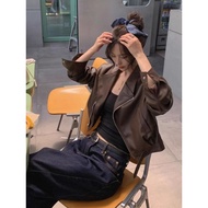 Melade Jacket American Jacket Leather Jacket y2k Jacket Melade Jacket Melade Leather Jacket Coffee C