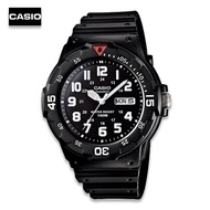 Velashop นาฬิกาข้อมือผู้ชาย Casio  สายเรซิ่น รุ่น MRW-200H-1BVDF, MRW-200H-1B, MRW-200H - สีดำ