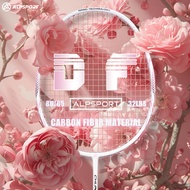 ALP DF 8U G6 Max 30Lbs Strung 100% Full Carbon Fiber Pink Badminton Racket With Free Tied String Cre