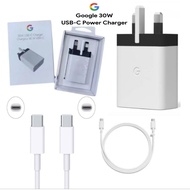 UK Plug For Google 30W Charger Fast Charging PD Power Adapter 100CM USB C To Type C Cable For Pixel 