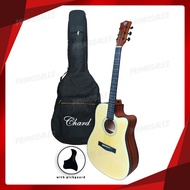 Chard F4140C Acoustic Guitar with Bag (High Quality Steel String)