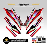 Honda WIN STRIPING / MOTIF 92 / WIN 100 STICKER / WIN 100 VIRAL VARIATION STICKER / STICKER