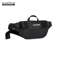 DAPPER กระเป๋าคาดอก Nylon Double Zipper Belt Bag สีดำ