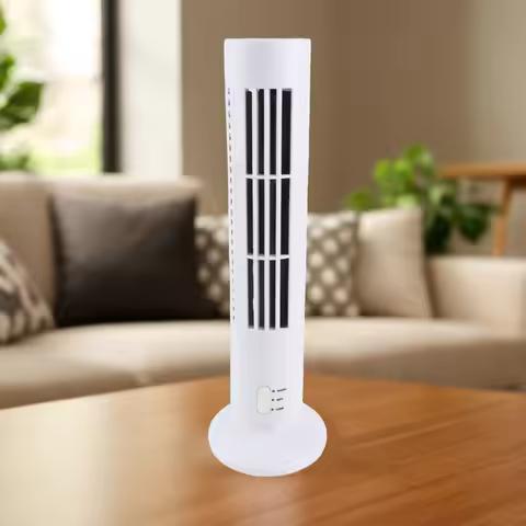 2 Speeds Tower Fan Tower Fan Tower Fan USB Bladeless 2 Speeds Quiet Energy Saving Portable Tower Coo