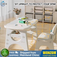 Wonzom Wonzom WDD Children Chair Set Study Kindergarten Home Game Table Toddler Activity Desk Kids F