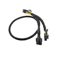 18AWG GPU Power Adapter Cable 8PIN to Dual 8(6+2) PIN for Dell R730 R720 R7910 Server 9H6FV 09H6FV R