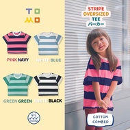 Tomo Stripes oversized Tee oversized t-shirt for boys and girls