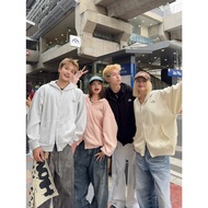 [Collection 2025] AB HOUSE - Jacket hoodie zip metal A double zipper wide form Boxy for men and wome