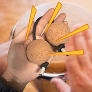 Shaker 2 Pairs Cork Kashaka Shaker Asalato Ball Instrument Percussion Instrument Classical African B