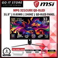 MSI MPG 321CURX QD-OLED (31.5", 4K UHD, 240Hz, 0.03ms, QD-OLED) Curved Gaming Monitor