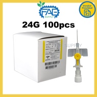 Hospitech IV Cannula Plus With Injection Valve & Radiopaque Catheter 14G 16G 18G 20G 22G 24G 100pcs/