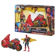 Marvel Spider-Man 6-Inch Jet Web Cycle Vehicle and Detachable Action Figure Toy With Wings Spider-Ma