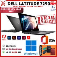 Dell Latitude 7290 / 5290 Laptop i5 8th Gen / 7th Gen | 16GB RAM 512GB SSD | Windows 11 Pro
