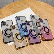 Glitter Shockproof Magnetic Phone Case For OPPO A94 A95 A97 A16 A15 A15S A1K stand Bracket Cover