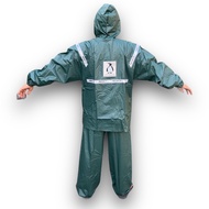 Jas Hujan Setelan Jaket Celana Penguins CX7 Super Quality -  Jas Hujan 100% PVC Sangat Tebal Exclusi