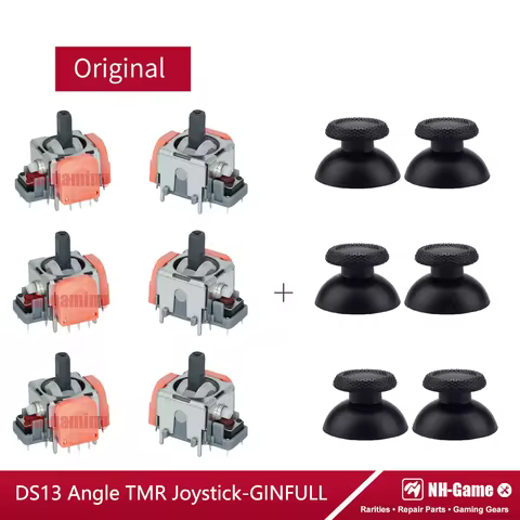 2nd Generation TMR Electromagnetic Joystick DS13 MAX 3D Analog Stick Rocker 3D Cap For PS5 Gamepad C