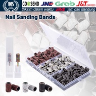 120PCS Refill Amplas Ring + 12PCS Mandrel Amplas Drum untuk Mini Grinder Kertas Pasir Gosok Bulat Dr