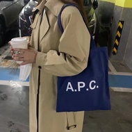 APC Large Capacity Denim Canvas Tote Bag Ladies