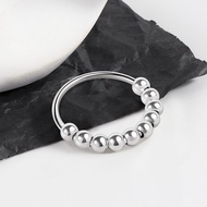 New new pressure anxiety open ring anxiety decompression creative rotating bead ring female