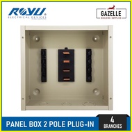 ✼ ☑ ❐ Royu Panel Box for 2 Pole Plug In Breakers - 4, 6, 8, 10, and 12 Branches