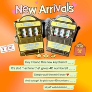 [ F.M.L] TOTO 4D Mini Slot Machine Keychain Farewell Wedding fo Friends Colleagues