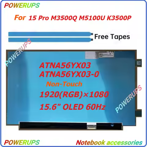 New A+ Laptop OLED Screen/Display Panel For Asus Vivobook 15 Pro M3500Q M5100U K3500P ATNA56YX03 ATN