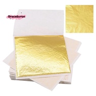 200 Piece Gold Sheets Gold Foil for Art Gilding Flakes Multipurpose 8.5x8 cm Gold Leaves Flakes Gold