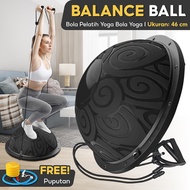 HTD Sport Balance Bosu Ball Yoga Training Gym Alat Olahraga Black 6006N