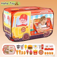 Haha TOY Burger Gourmet DIY Kitchen TOY Children's Burger Cooking TOY Frenchfries Kitchen TOY Set