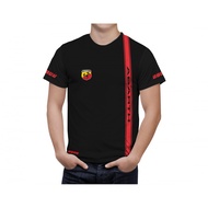 Fiat Abarth Tshirt / Baju Microfiber Jersi / Jersey Sublimation / Tshirt Jersey