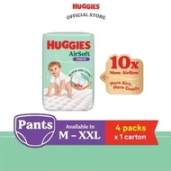 Huggies Air Soft pants L144/XL114/XXL96pcs