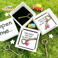 [ECM] 1 Set Romantic Anniversary Valentine's Day Surprise Gift Open Me Key Gift Box For Her Him You 