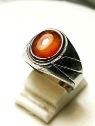 Cincin Red Garnet Natural Original
