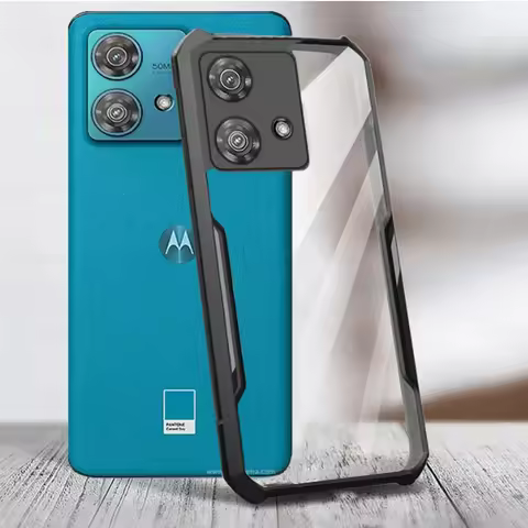 For Motorola Edge 40 Neo Case Clear Acrylic Back Phone Cover Coque Moto Edge 40Neo Edge40Neo 5G Shoc