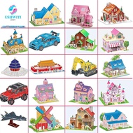 MLINX 3D Castle Airplane Assembly Model, Cardboard 3d Puzzles, Building Block Toy Building Model Air